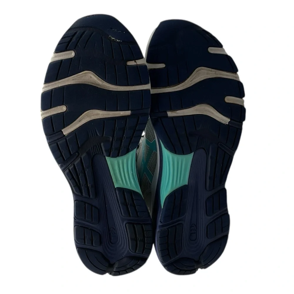 ASICS gel -nimbus 21 Gray and Blue Athletic Shoes with Cushioned Midsole size 10